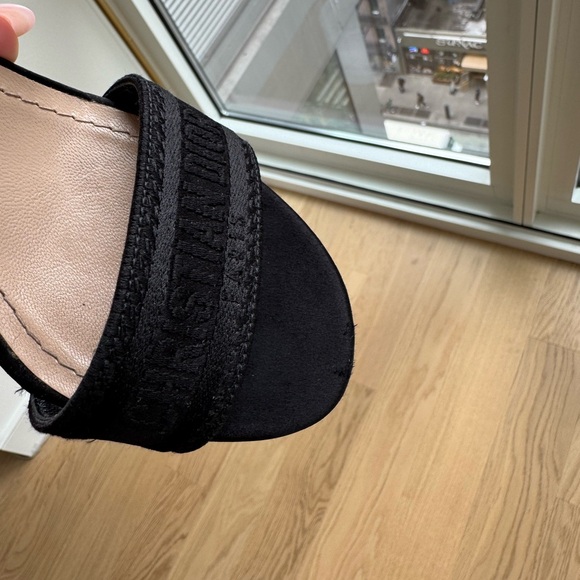 Christian Dior Dway Heeled Sandal Logo 34 black - Picture 4 of 13